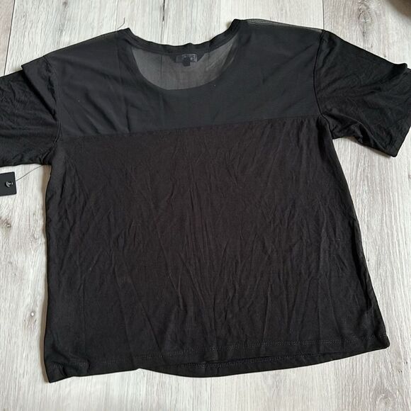 Bebe sport holographic stripe tee shirt M‎ Nwt - Picture 3 of 3
